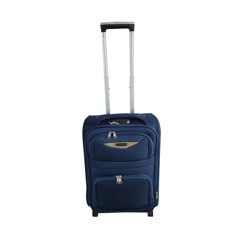 20/24/28/32 Inch 2 Wheels Fabric Suitcase With Bottom Stands And Extendable Space And Side Cover