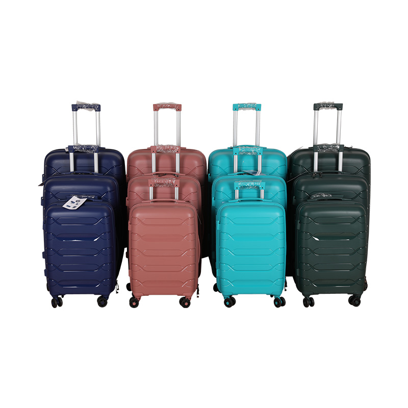 20/24/28 Inch Full Color Matching Fashionable Multifunctional Lightweight Wear-Resistant PP Luggage